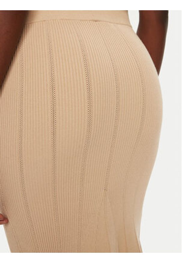 Marciano Guess Spódnica midi 5RGD07 5810Z Beżowy Regular Fit. Kolor: beżowy. Materiał: wiskoza