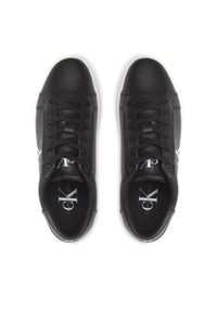 Calvin Klein Jeans Sneakersy Classic Cupsole Laceup Low Lth YM0YM00491 Czarny. Kolor: czarny. Materiał: skóra