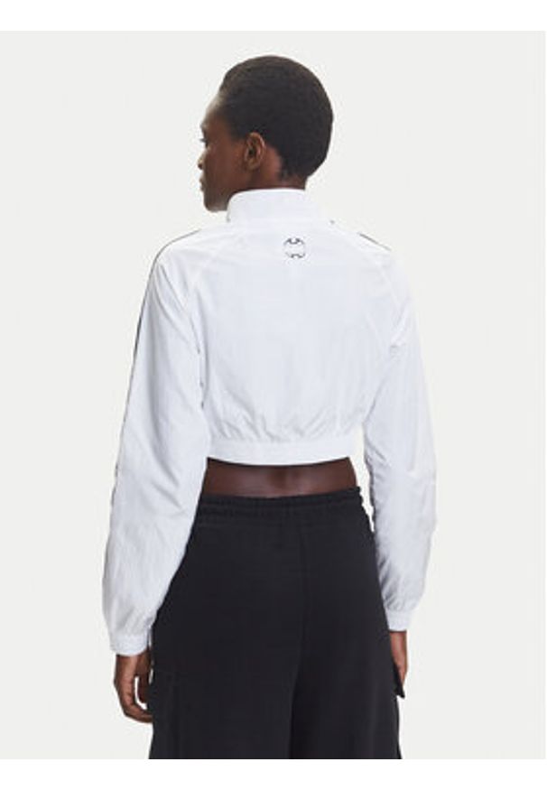 Adidas - adidas Bluza Teamgeist adicolor JZ8275 Biały Slim Fit. Kolor: biały. Materiał: syntetyk