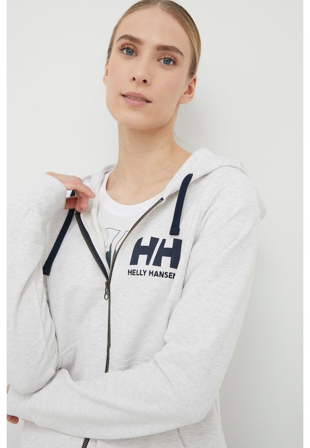Helly Hansen - Bluza. Okazja: na co dzień. Typ kołnierza: kaptur. Kolor: szary. Styl: casual