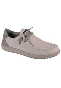 skechers - Adidasy Skechers Melson-nela, Mężczyźni. Kolor: szary. Materiał: materiał. Sport: turystyka piesza