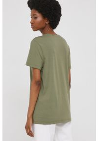 Answear Lab t-shirt bawełniany kolor zielony. Kolor: zielony. Materiał: bawełna. Wzór: nadruk. Styl: wakacyjny #3