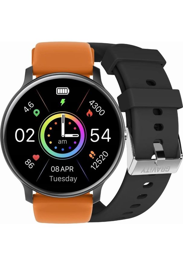 Smartwatch Gravity Zegarek SMARTWATCH - GT1-2 PRO BK/BK/OG. Rodzaj zegarka: smartwatch