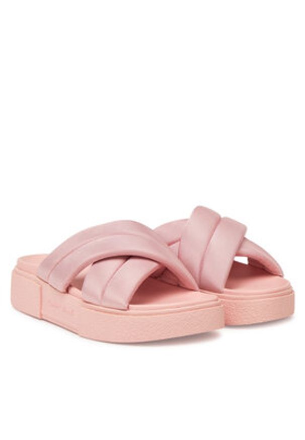Tommy Jeans Klapki Tjw Flatform Sandal EN0EN02775 Różowy. Kolor: różowy. Materiał: materiał