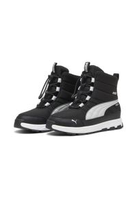 Puma - Młodzieżowe buty PUMA Evolve Puretex PUMA Black Ash Gray White. Kolor: wielokolorowy, szary, czarny, biały