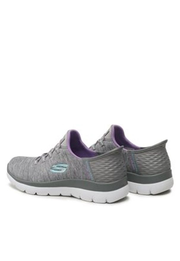 skechers - Skechers Sneakersy Dazzling Haze 149937/GYMT Szary. Kolor: szary. Materiał: materiał