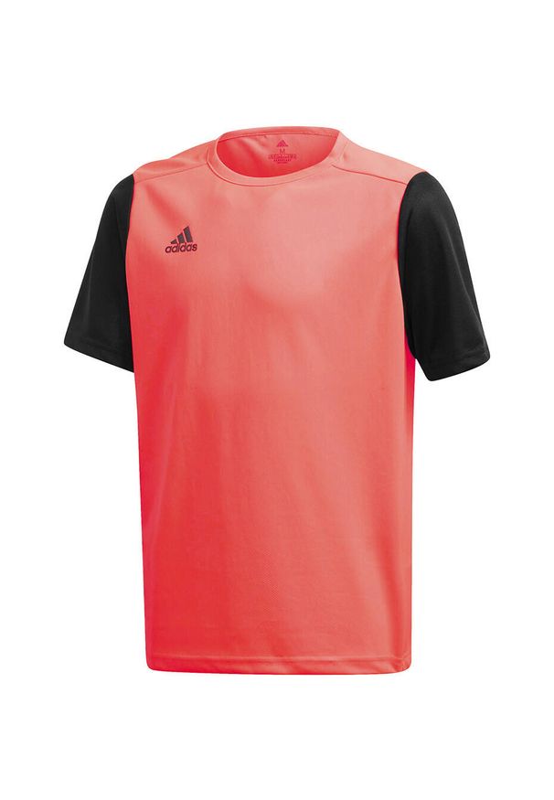 Adidas - Koszulka adidas Estro 19 Jersey Jr FR7118. Kolor: czarny, wielokolorowy, czerwony. Materiał: jersey