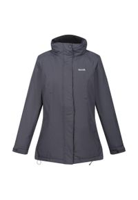 Kurtka trekkingowa damska Regatta Blanchet II zimowa. Kolor: szary, niebieski, wielokolorowy. Sezon: zima. Sport: turystyka piesza #1