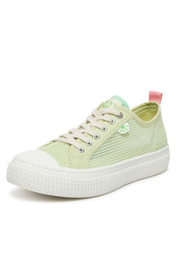 Roxy Trampki V12-908 Zielony. Kolor: zielony. Materiał: materiał