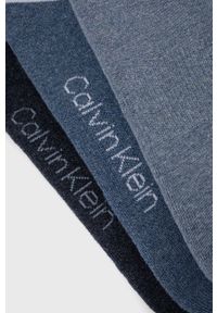 Calvin Klein Skarpetki (3-pack) męskie kolor niebieski. Kolor: niebieski