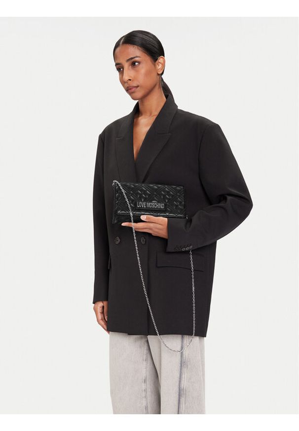 Love Moschino - LOVE MOSCHINO Torebka JC4079PP0NLA000B Czarny. Kolor: czarny. Materiał: skórzane