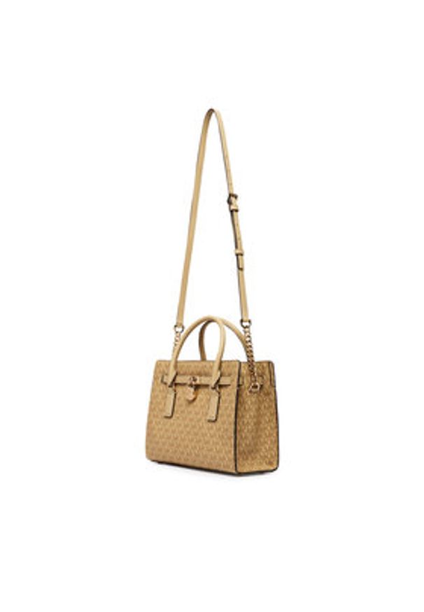 MICHAEL Michael Kors Torebka Hamilton Moderne 30T6GNXS1V Kremowy. Kolor: kremowy. Materiał: skórzane