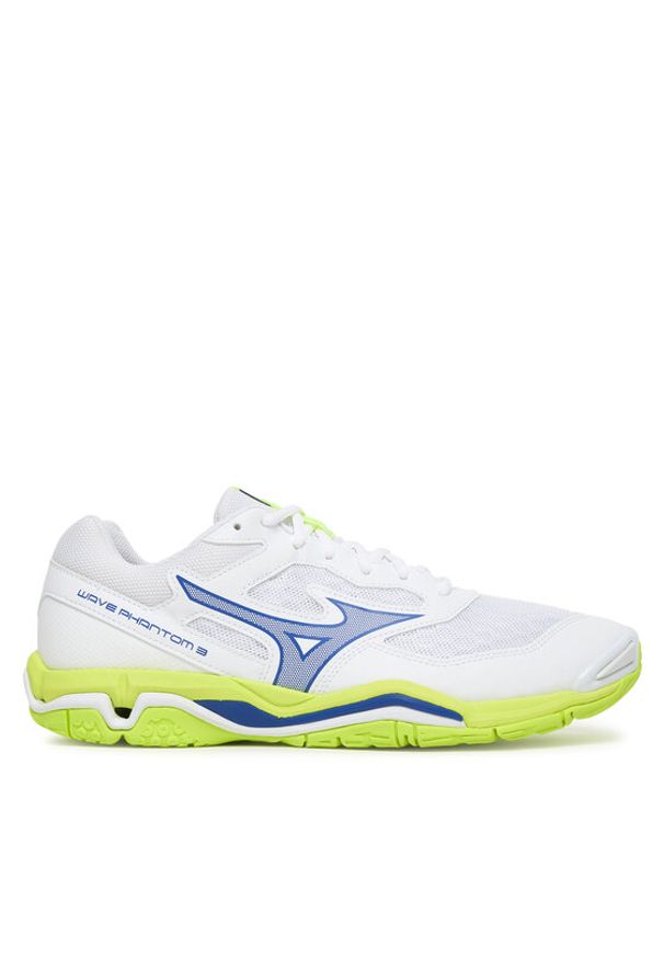 Mizuno Buty halowe Wave Phantom 3 X1GA2260 39 Biały. Kolor: biały. Materiał: skóra. Model: Mizuno Wave