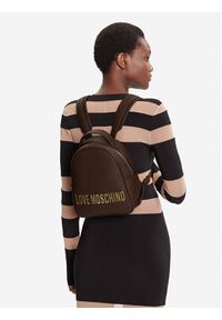 Love Moschino - LOVE MOSCHINO Plecak JC4197PP1NKD0301 Brązowy. Kolor: brązowy. Materiał: skóra #5