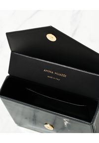 AMINA MUADDI - Czarna torebka Pernille z kryształami. Kolor: czarny #7