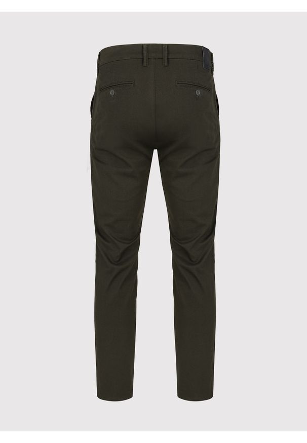 Pako Lorente - PAKO LORENTE – Zielone spodnie męskie o kroju Slim Fit. Kolor: zielony. Materiał: elastan, bawełna. Wzór: gładki. Styl: klasyczny