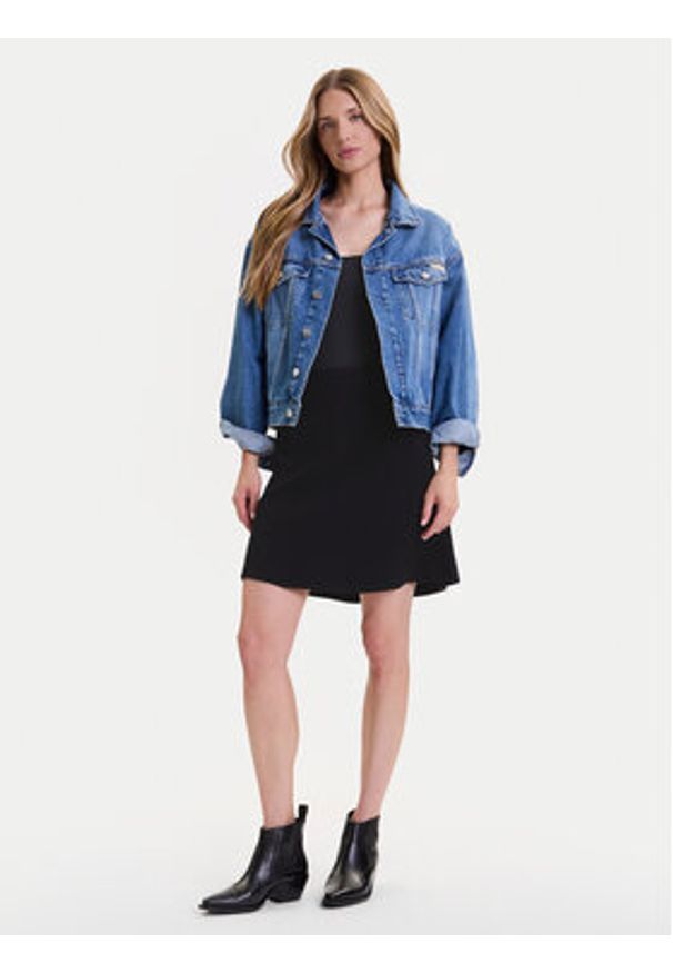 Vero Moda Spódnica mini Saba 10325944 Czarny Regular Fit. Kolor: czarny. Materiał: syntetyk
