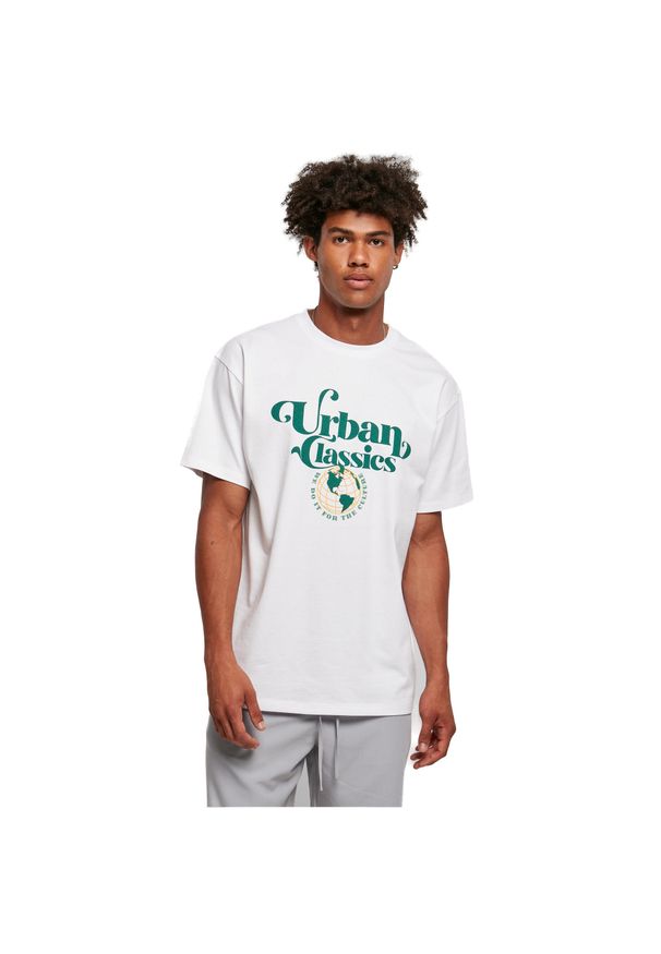 Koszulka Urban Classics Organic Globe. Kolor: biały