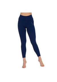 Legginsy damskie z wysokim stanem Brubeck CASUAL. Stan: podwyższony. Kolor: niebieski. Materiał: poliamid, poliester, elastan. Sport: turystyka piesza