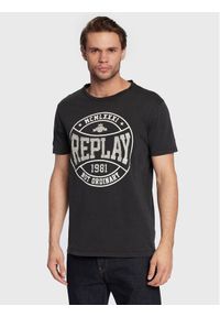 Replay T-Shirt M6292.000.22658LM Czarny Regular Fit. Kolor: czarny. Materiał: bawełna #1