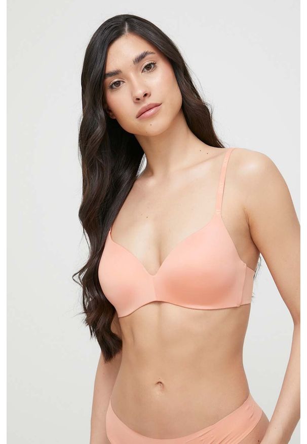 DKNY - Dkny biustonosz. Kolor: pomarańczowy