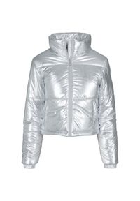 Urban Classics - Damska kurtka Urban Classic Metalic Gt Parka. Okazja: na co dzień. Kolor: szary. Sezon: zima. Styl: casual #1