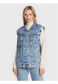 Wrangler Kurtka jeansowa Cher W40396X17 112322685 Niebieski Regular Fit. Kolor: niebieski. Materiał: bawełna #4