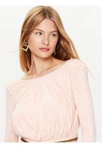 Elisabetta Franchi Sukienka wieczorowa AB-456-32E2-V780 Różowy Slim Fit. Kolor: różowy. Styl: wizytowy
