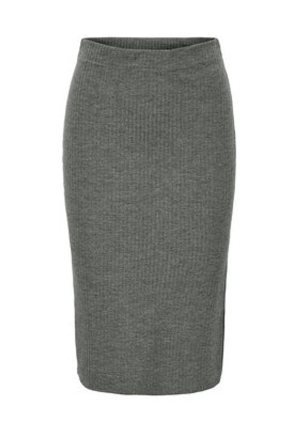 only - ONLY Spódnica ołówkowa Emma 15233600 Szary Slim Fit. Kolor: szary. Materiał: syntetyk