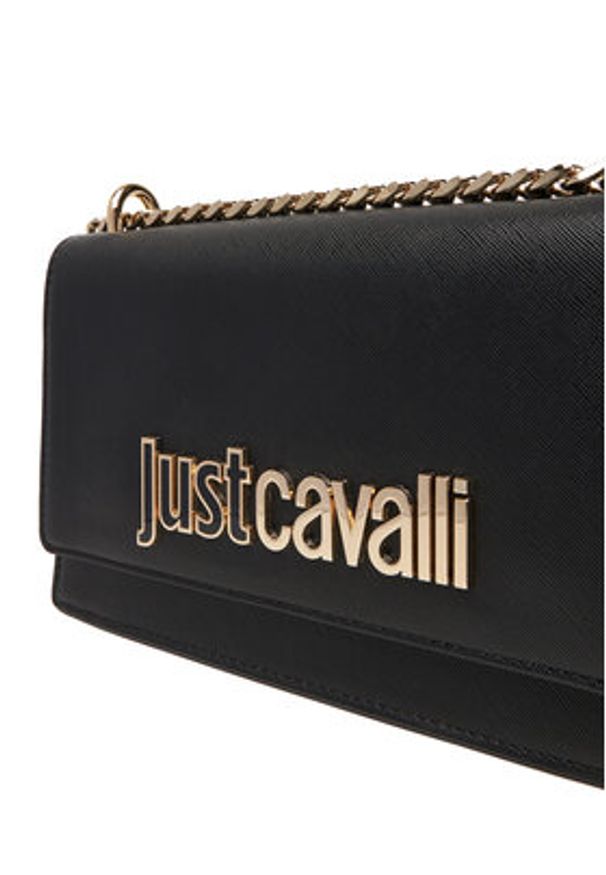 Just Cavalli Torebka 79RA4BBA Czarny. Kolor: czarny. Materiał: skórzane