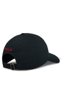 Polo Ralph Lauren Czapka z daszkiem 211912843019 Czarny. Kolor: czarny. Materiał: materiał, bawełna