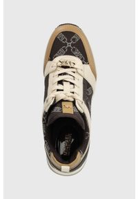MICHAEL Michael Kors sneakersy Georgie kolor brązowy 43F3GEFS1Y. Nosek buta: okrągły. Zapięcie: sznurówki. Kolor: brązowy. Materiał: guma. Obcas: na koturnie #4