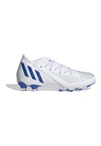 Adidas - Buty piłkarskie adidas Predator Edge.3 Mg Jr GZ2893 białe białe. Zapięcie: sznurówki. Kolor: biały. Materiał: syntetyk, guma. Sport: piłka nożna