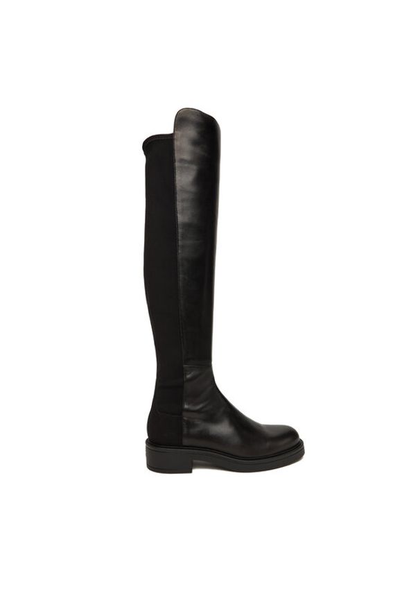 Stuart Weitzman Muszkieterki Celia SM396 Czarny. Kolor: czarny. Materiał: skóra
