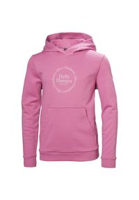 Bluza z kapturem dla dzieci Helly Hansen Graphic. Typ kołnierza: kaptur. Kolor: różowy. Materiał: bawełna
