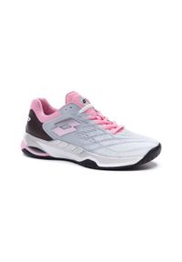 LOTTO - Buty do tenisa damskie Lotto MIRAGE 100 SPEED white/pink. Kolor: biały. Sport: tenis #1