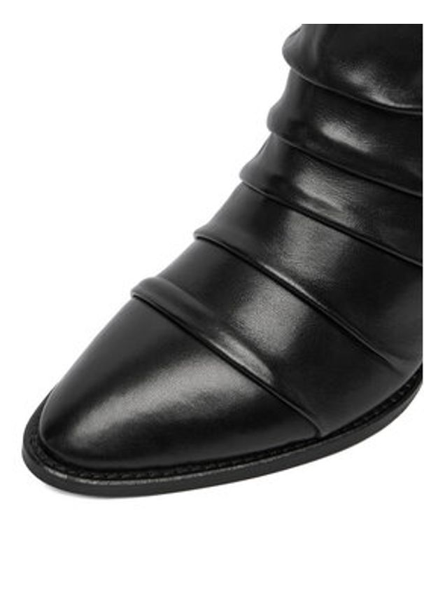 Badura Botki EO-APRIL-25FW218-1 Czarny. Kolor: czarny. Materiał: skóra