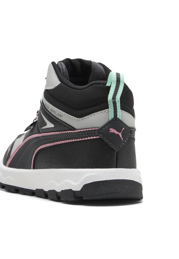 Puma - Dziecięc sneakersy Evolve Trail PUMA Dusky Gray Pinkscape Black Pink. Kolor: czarny, szary, różowy, wielokolorowy. Sport: turystyka piesza