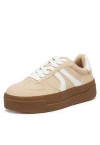 DeeZee Sneakersy AM2518 Beżowy. Kolor: beżowy. Materiał: skóra