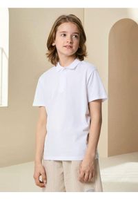 Sinsay - Koszulka polo - biały. Typ kołnierza: polo. Kolor: biały #1