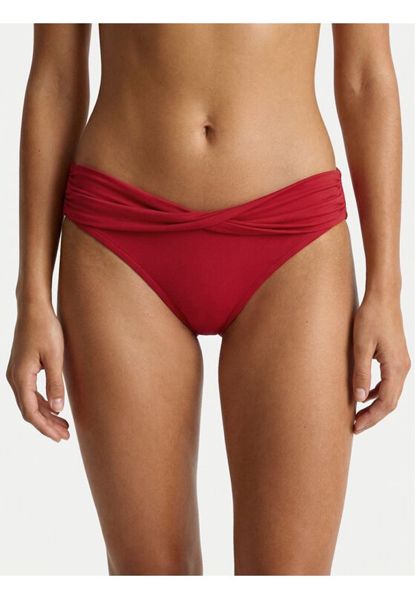 Seafolly Dół od bikini S. Collective 44320-942 Czerwony. Kolor: czerwony. Materiał: syntetyk