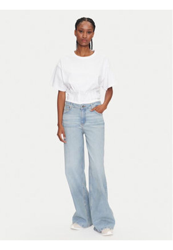 Guess Jeans Jeansy W4BA0Y D5CCA Niebieski Wide Leg. Kolor: niebieski