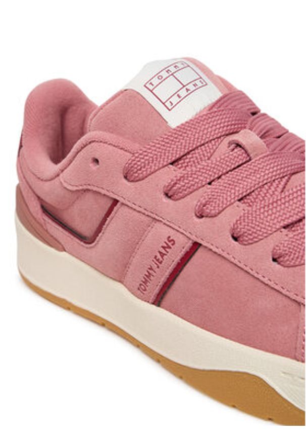 Tommy Jeans Sneakersy Tjw Skate EN0EN02808 Różowy. Kolor: różowy. Materiał: skóra, zamsz. Sport: skateboard