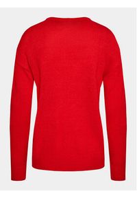 Brave Soul Sweter LKX-230RONNI Czerwony Regular Fit. Kolor: czerwony. Materiał: wiskoza #7