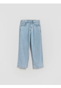 Reserved - Jeansy straight - niebieski. Kolor: niebieski