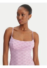 BARDOT - Bardot Sukienka letnia Adoni 57998DB1 Fioletowy Slim Fit. Kolor: fioletowy. Materiał: bawełna, syntetyk. Sezon: lato #3