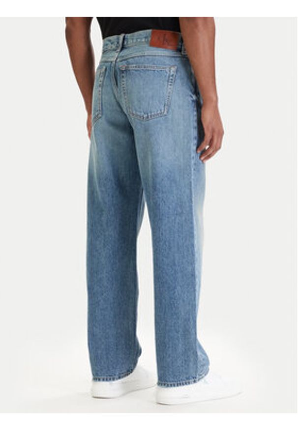 Calvin Klein Jeans Jeansy 90S LV04RF725G Niebieski Straight Fit. Kolor: niebieski