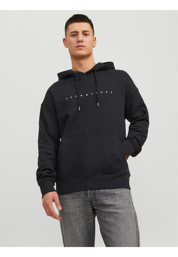 Jack & Jones - Jack&Jones Bluza 12233972 Czarny Relaxed Fit. Kolor: czarny. Materiał: bawełna, syntetyk