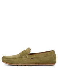 TOMMY HILFIGER - Tommy Hilfiger Mokasyny Casual Hilfiger Suede Driver FM0FM04998 Khaki. Okazja: na co dzień. Kolor: brązowy. Materiał: skóra, zamsz. Styl: casual #4