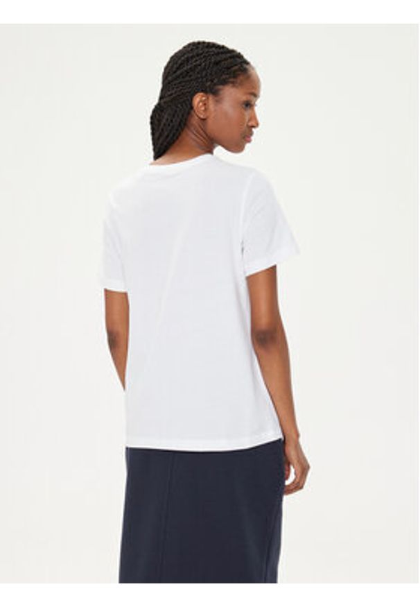 GANT - Gant T-Shirt Shield 4200200 Biały Regular Fit. Kolor: biały. Materiał: bawełna